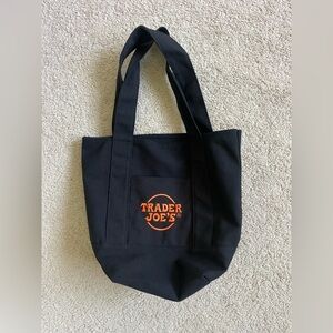 Trader Joe’s Mini Tote Bag (Black/Orange)